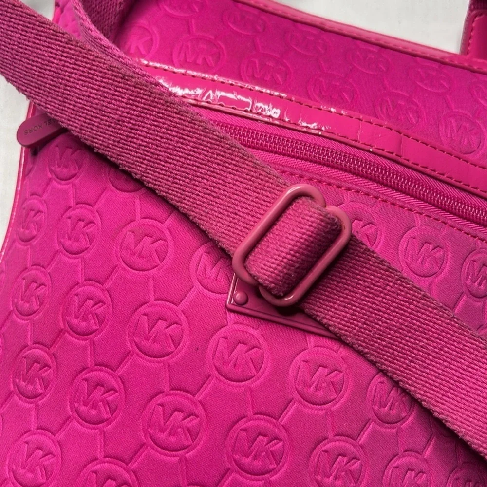 Michael Kors Fuschia Pink Adjustable Straps Shoulder Bag